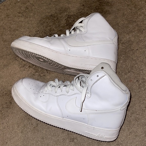 Hightop White Air Force 1’s - Picture 2 of 6